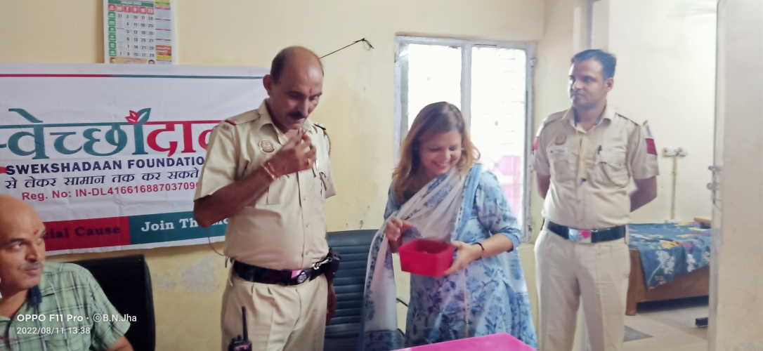 Raksha Bandhan Celebration with Delhi Police